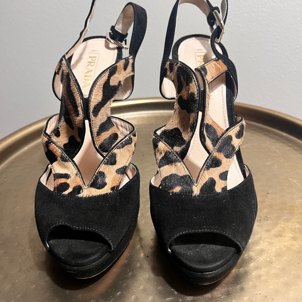 Prada Leopard Platforms